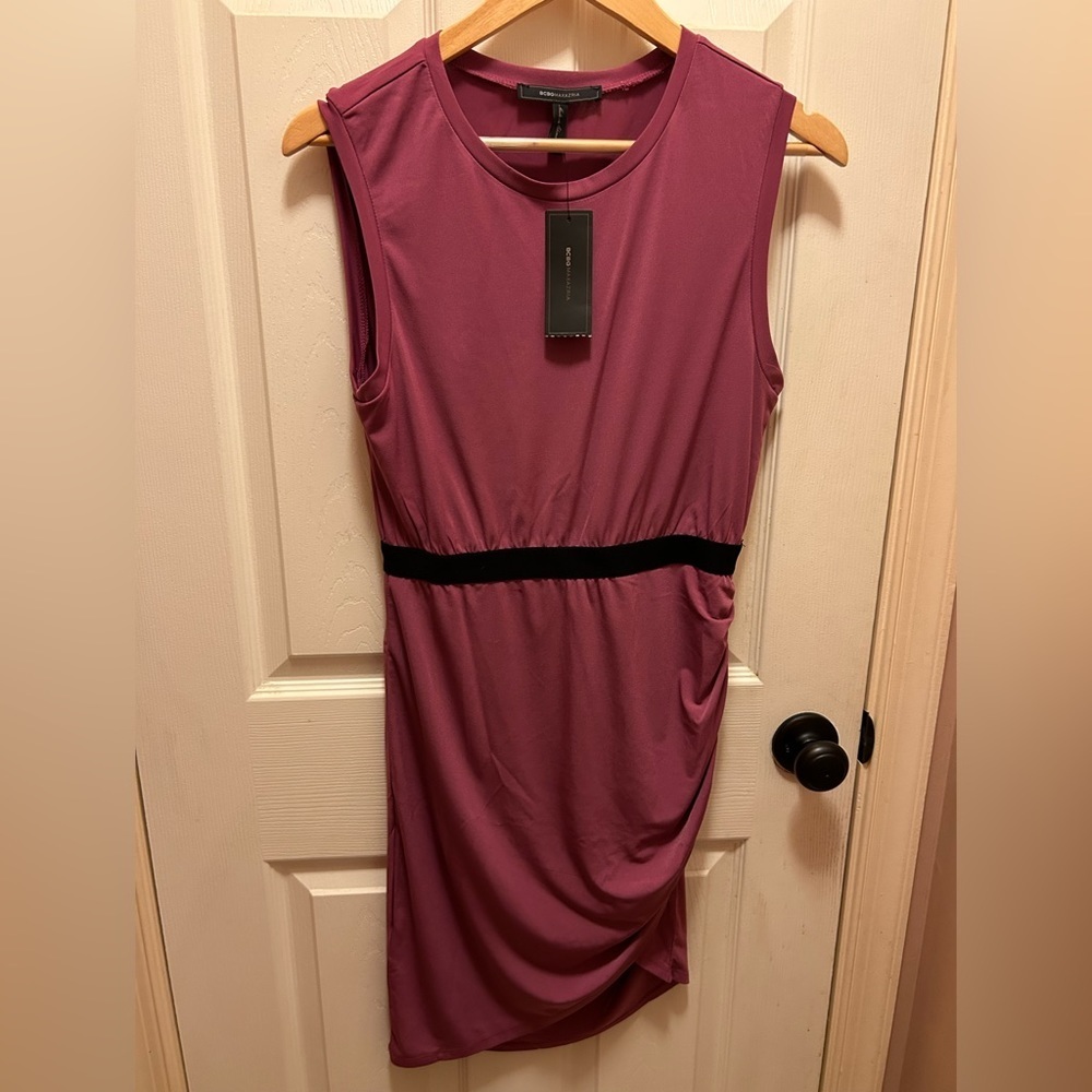 BCBG Maxazria Violet Asymmetric Dress Sz S NWT!!